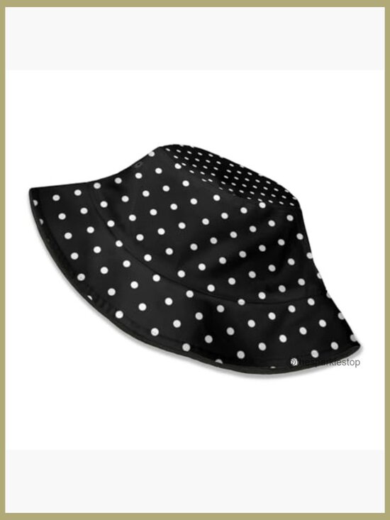 Polka Dot Bucket Hat for Women Men Summer Outdoor Beach Fishing Cap main image 5